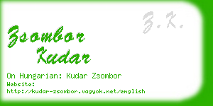 zsombor kudar business card